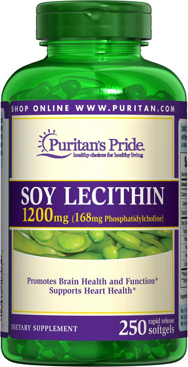 Puritan's Pride Soy Lecithin 1200 Mg, 250Count