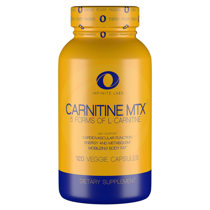 Infinite Labs L Carnitine 1000mg MTX - Amino Acid Blend of Carnitine Fumarate, L-Carnitine L-Tartrate, Acetyl L-Carnitine, L-Carnitine HCL, L-Carniti