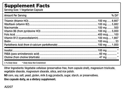 Mt. Angel Vitamins - B-Good Com (Vitamin B Complex), Healthy Nervous System Support (60 Vegetarian Capsules)