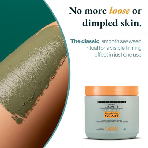 Guam Anti-Cellulite Seaweed Body Wrap  Original Formula for Thighs & Legs  Skin Firming & Tightening Treatment (500g)