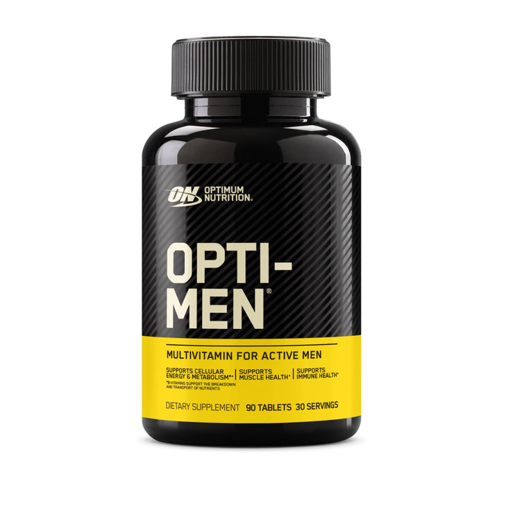 Optimum Nutrition Opti-Men, Vitamin C, Zinc and Vitamin D, E, B12 for Immune Support Mens Daily Multivitamin Supplement, 90 Count (Packaging May Vary