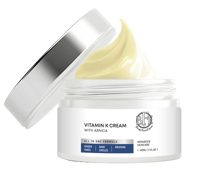 Vitamin K Cream- Moisturizing Bruise Healing Formula. Dark Spot Corrector for Bruising, Spider Veins & Broken Capillaries. Reduces Under Eye Dark Cir