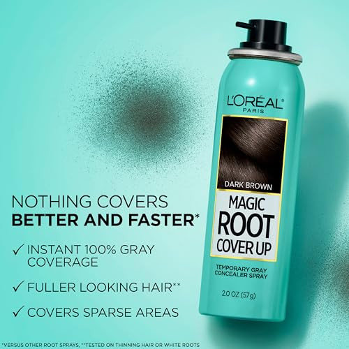 L'Oreal Paris Hair Color Root Cover Up Hair Dye Black 2 Ounce (Pack of 2) (Packaging May Vary)