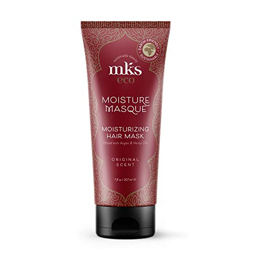 Earthly Body MKS eco Moisture Masque, Original Scent - 7 oz - Hydrating Hair Mask - Revitalizes Dry, Damaged & Distressed Hair - With Moroccan Argan
