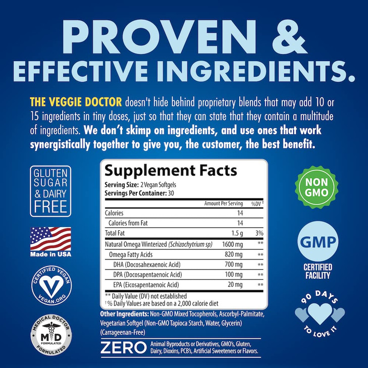 Vegan Prenatal Vitamins with DHA (60 Count) Omega-3 - Qwell Better Than Fish Oil, Brain Function - 820 Mg Algae DHA & EPA, Vegan Prenatal Vitamins wi