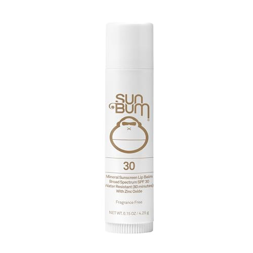 Sun Bum SPF 30 Mineral Sunscreen Lip Balm - Hawaii Act 104 Compliant (Octinoxate & Oxybenzone Free) - Zinc-Based Broad Spectrum UVA/UVB Lip Protectio