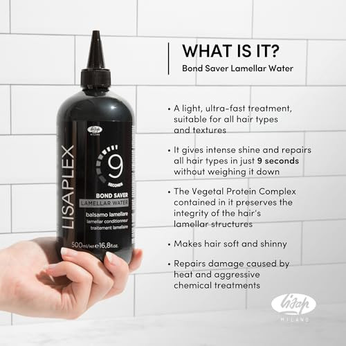 Lisaplex Lamellar Water  Works in just 9 Seconds  Detangling, Frizz-reducing, Repairing  Improves Softness and Shine  Reduces Blowdrying Time (8.