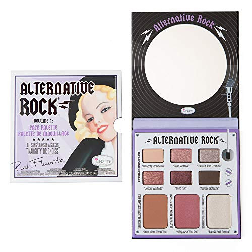 theBalm, Alternative Rock Face Palette, Bronzer Highlighter Makeup Kit, Easily Blendable 6 Triple Milled Blush Shadows for Women - Vol. 2