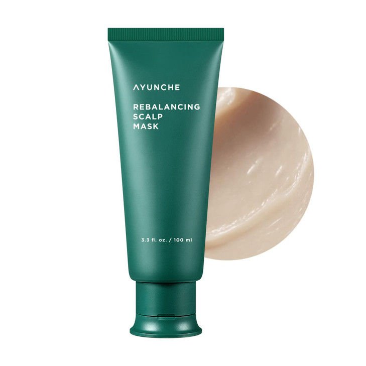 AYUNCHE Rebalancing Hair Mask 3.3 fl. oz. (100ml) [For All Hair Types] | Healthy & Strong Scalp and Hair Pack | Anti-Hair Loss Hair Treatment | Deep