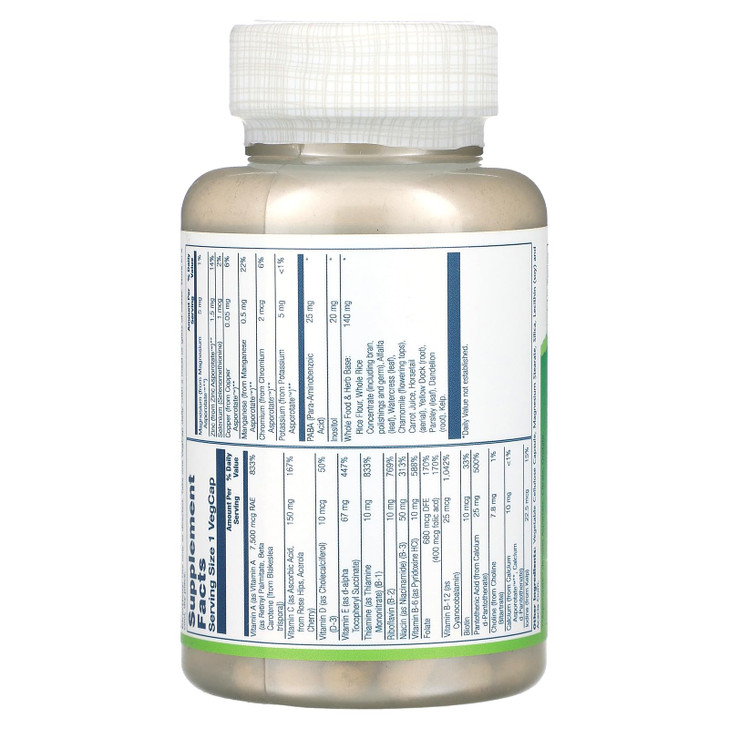 Solaray - Once Daily High Energy W/O Iron, 90 capsules