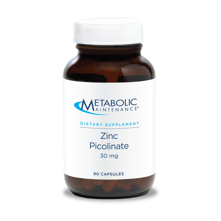 Metabolic Maintenance Zinc Picolinate - Supports Healthy Immune System - Delivers 30 mg of Zinc - Highly Bioavailable Superior Absorption - Vegetaria