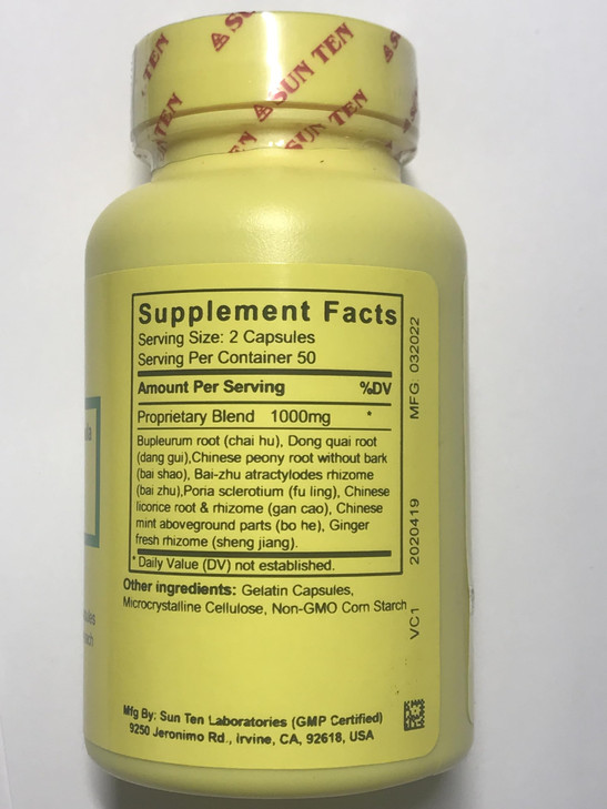 Tang-Kuei and Bupleurum Formula- xiao yao san
