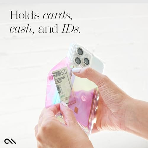 Case-Mate Soap Bubble Slim Magnetic Wallet/Card Holder for iPhone [Holds up to 5 Cards] Detachable Snap Closure Magnetic Phone Wallet for iPhone 17 P