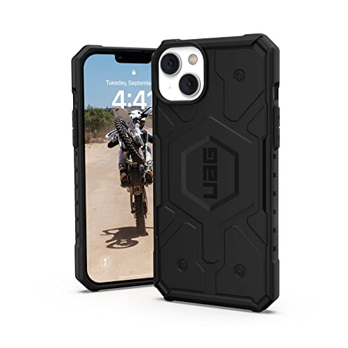 URBAN ARMOR GEAR UAG-IPH22LA-MS-BK iPhone 14 Plus (6.7) 2022, Impact Resistant Case, MagSafe Compatible, Black