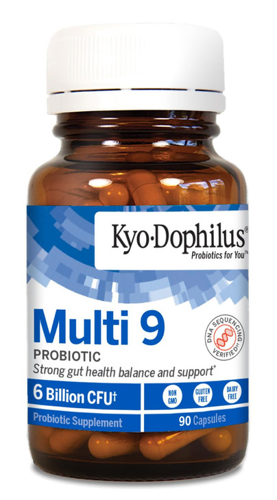 Kyolic Kyo-Dophilus Multi 9 Probiotic, Strong Gut Health Balance and Support*, 90 Capsules