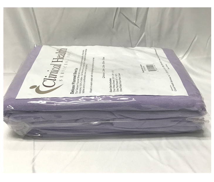 Deluxe Flannel Massage Sheet Set (Lavender (Lilac))