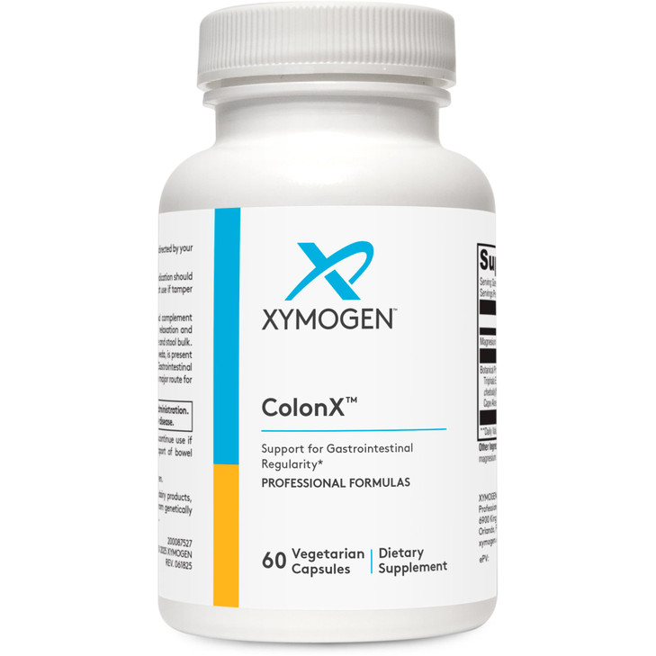 XYMOGEN ColonX - Supports GI Motility, Stool Bulk, Digestion, Assimilation, and Elimination - Triphala Supplement with Magnesium Citrate, Cape Aloe (