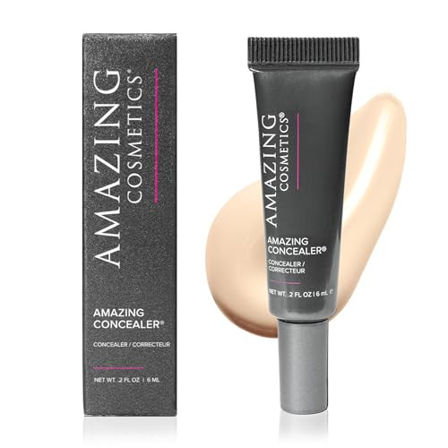 AmazingCosmetics Amazing Concealer, multipurpose full coverage concealer, 0.2 Oz, Fair Golden