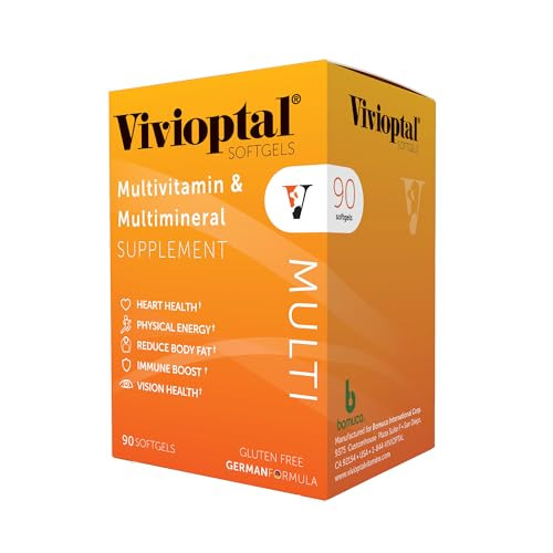 Vivioptal Multi, 90 Softgels, Multivitamin & Multimineral, Gluten Free, German Formula