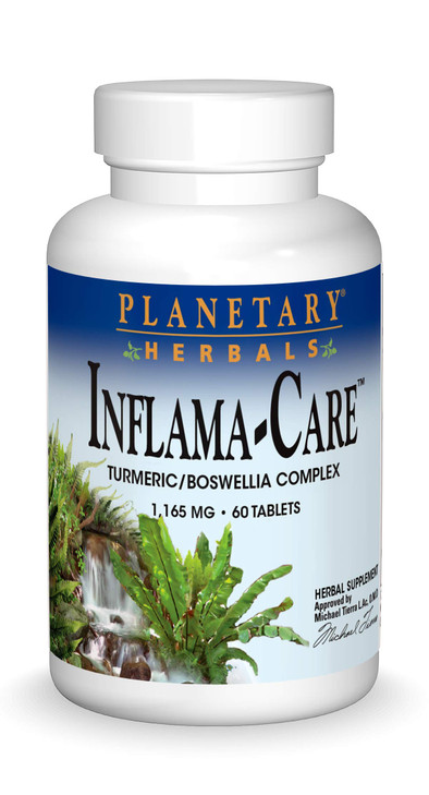 Planetary Herbals Inflama-Care 1165mg Turmeric/Boswellia Complex - 60 Tablets