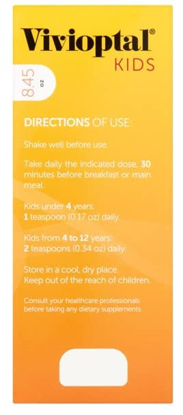 Vivioptal Kids, Liquid Multivitamin & Multiminerals Supplement, Berries, 8.45 Fl Oz