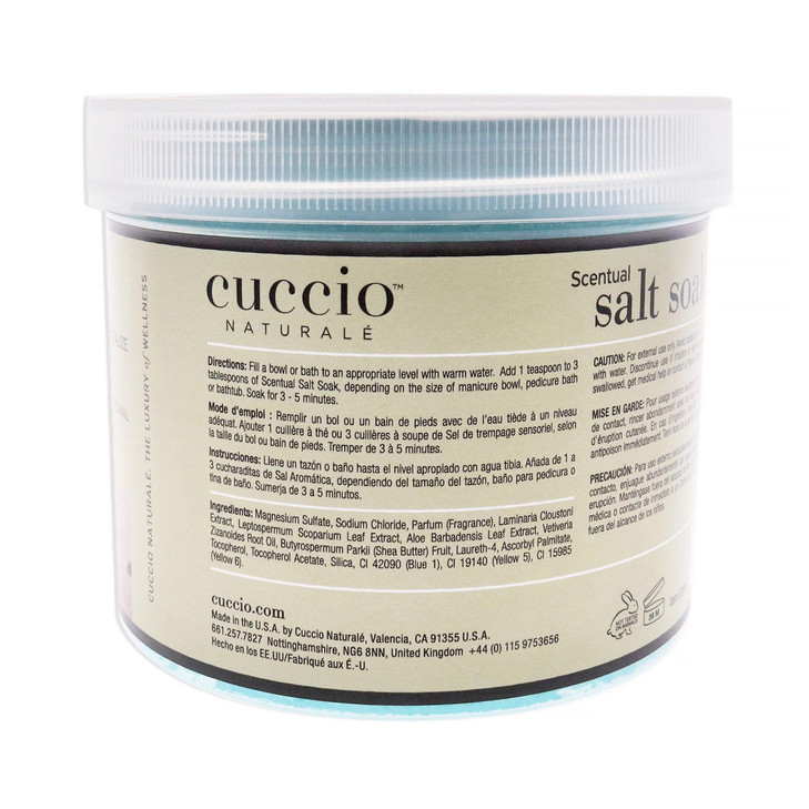 Cuccio Naturale Scentual Salt Soak - Invigorating Salts With An Irresistible Scent - Rejuvenate And Soothe Tired Feet - Softens And Leaves The Skin F