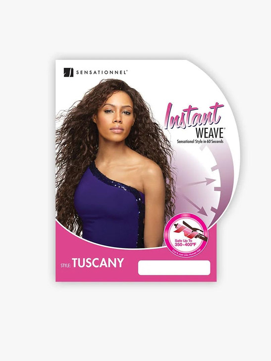 Sensationnel Instant Weave Half Wig - Tuscany Synthetic Wig Cap for Seamless Hair Blending (DX2733)