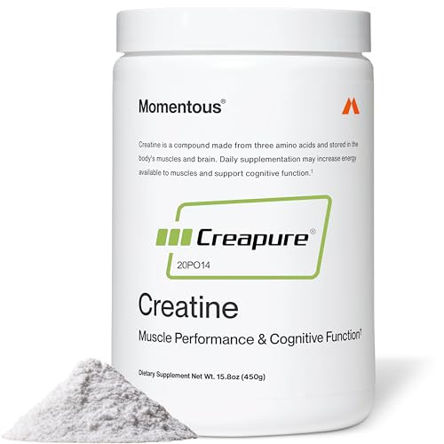 Momentous Creatine Monohydrate Powder - Creapure Creatine Powder - Supports Strength, Lean Muscle, & Recovery for Men & Women - NSF Certified for Spo