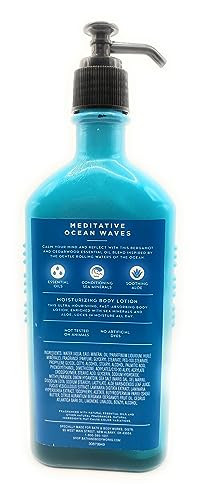 Bath & Body Works Aromatherapy Meditative Ocean Waves - Bergamot Cedarwood Sea Minerals + Aloe Body Lotion, 6.5 Ounce