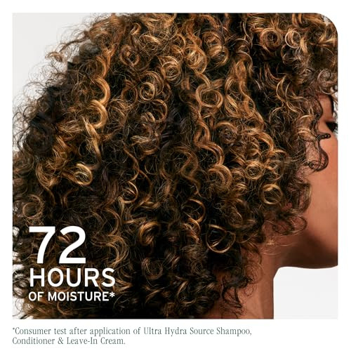 Biolage Ultra Hydra Source Shampoo - Deeply Moisturizes and Hydrates Very Dry Hair, Cleanses and Tames Frizz, For Thick, Coarse Hair, Infused with Cu