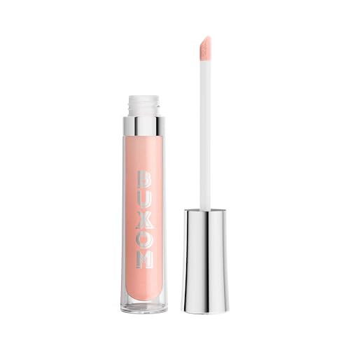 Buxom Full-On Tinted Lip Plumper Gloss, High-Shine Moisturizing Lip Gloss with Peptides and Vitamin E, Vegan Formula, AD Erin (Light Pink Shimmer)