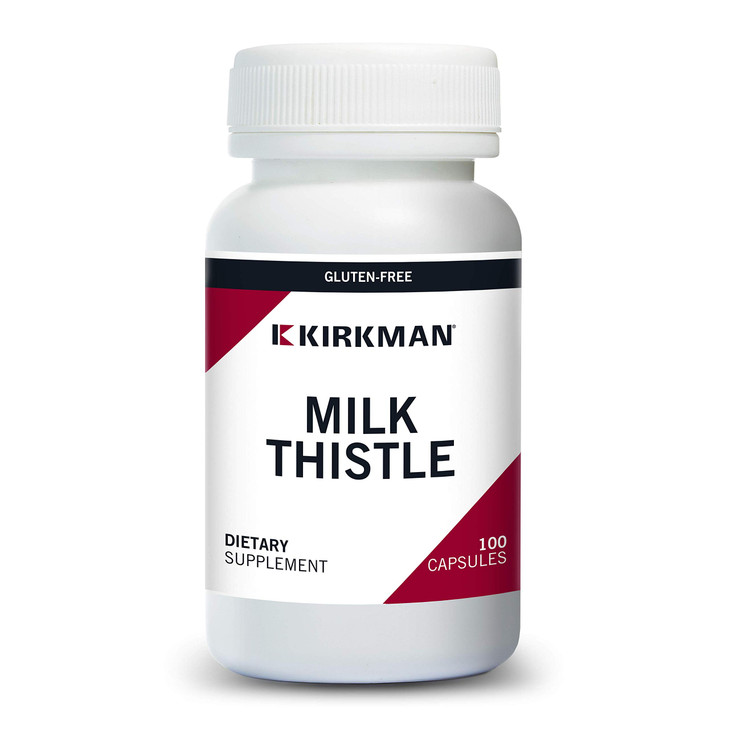 Kirkman Milk Thistle 100 mg - Hypoallergenic | 100 Vegetarian Capsules