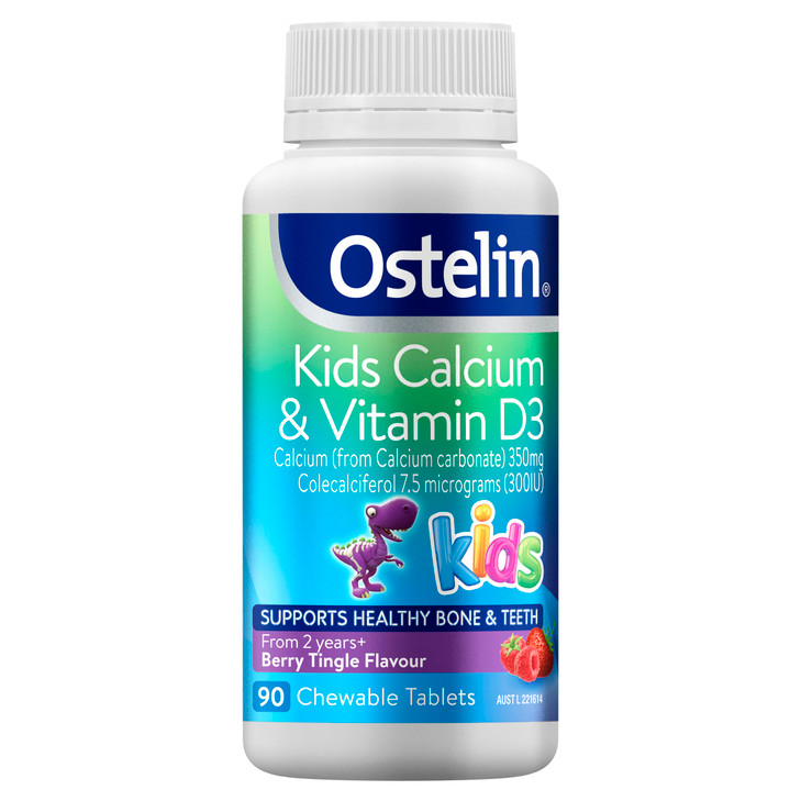 Ostelin Kids Calcium & Vitamin D3 90 Chewable Tablets