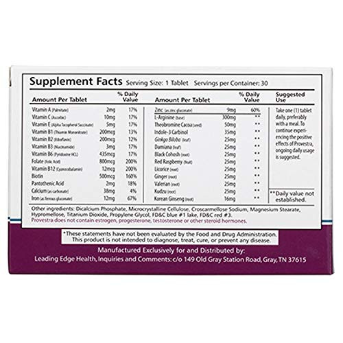 Provestra - 1 Month Supply - 30 Tablets by Leading Edge Health