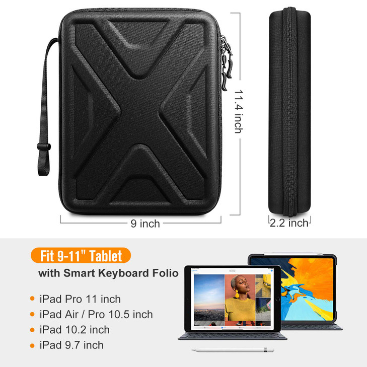 SITHON 11 Inch Portfolio Sleeve Case for iPad (A16) 11th 2025 & Air M3/M2 (2025/2024), 2025 11 Inch iPad Pro M5/M4, 10.9"/10.2" iPad, Shock Absorptio