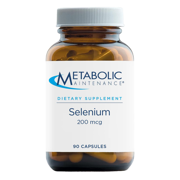 Metabolic Maintenance Selenium 200mcg Capsules - Pure Selenium Supplements for Women & Men for Thyroid Health, Antioxidant & Immune Support, 200 mcg