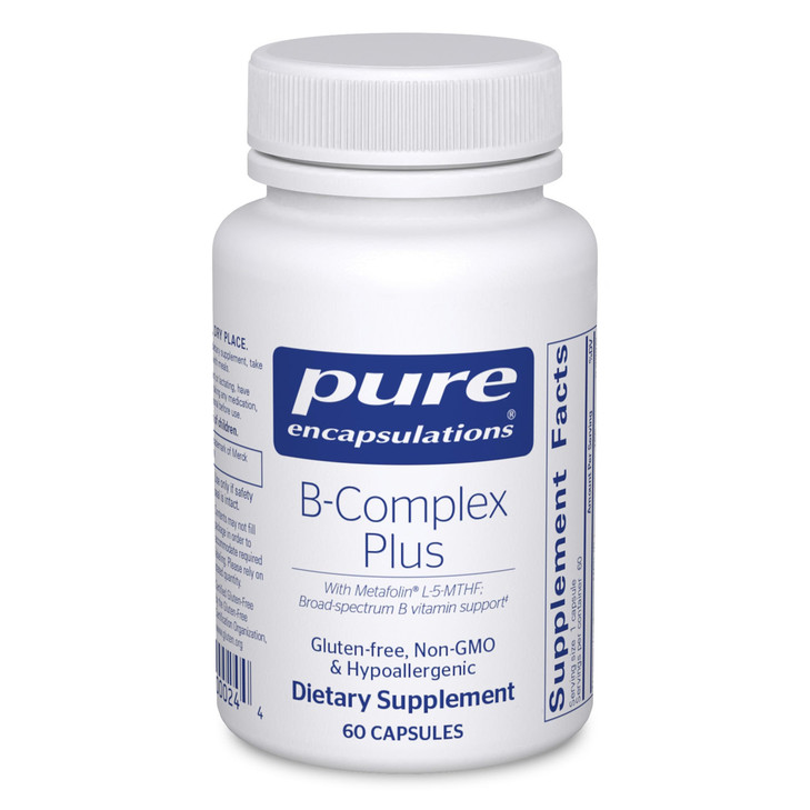 Pure Encapsulations B-Complex Plus - B Vitamins Supplement to Support Neurological Health, Cardiovascular Health, Energy Levels & Nervous System Supp