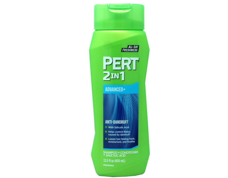 Pert Plus 2 in 1 Shampoo + Conditioner Dandruff Control 13.5 Fl Oz / 400 Ml (Pack of 3)