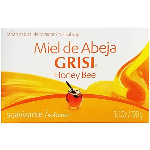 12pk - Honey Bee Soap - Jabon Miel de Abeja - Grisi (3.5 Oz. X 12 Units) by Grisi