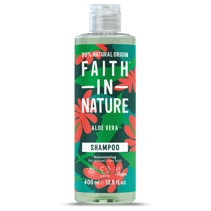 Faith in Nature Rejuvenating Aloe Vera Shampoo 400ml for Normal to Dry Hair