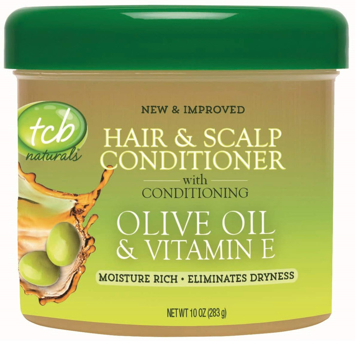 Tcb Naturals Hair & Scalp Conditioner Olive Oil 10oz. Jar (3 Pack)