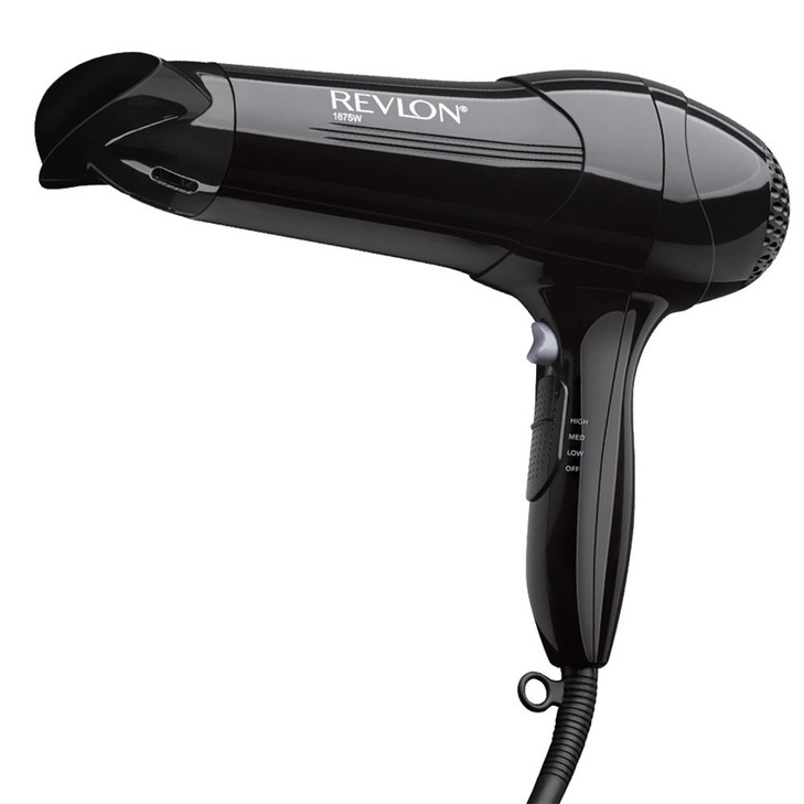 Revlon 1875 Watt Full-Size Turbo Dryer and lightweight Design, Black (Package Varies)