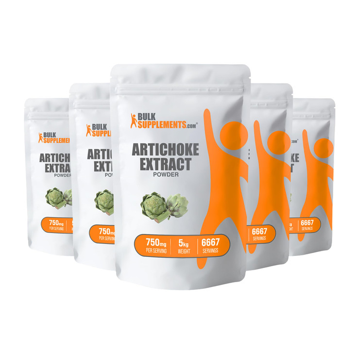 BulkSupplements.com Artichoke Extract Powder - Herbal Supplement, Artichoke Supplement - Vegan & Gluten Free, 750mg per Serving, 500g (1.1 lbs) (Pack