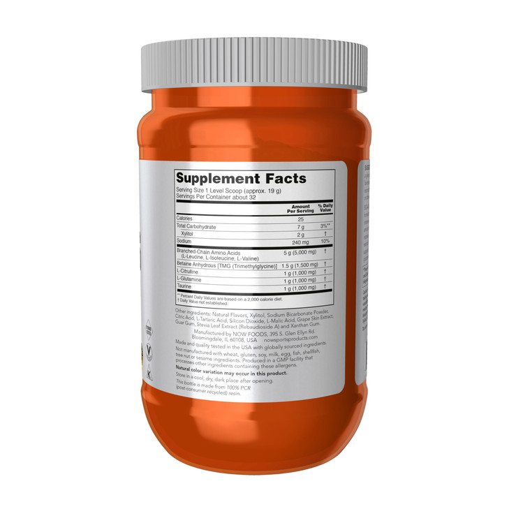 NOW Foods Sports Nutrition, BCAA (Branched Chain Amino Acids) Big 6, Grape Flavor, 600 Grams