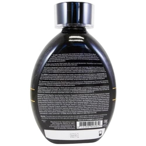 Ed Hardy Lotion Coconut Kisses Black Label Black DHA Skin Hydrating Bronze 13.5z, Antioxidant, Medium