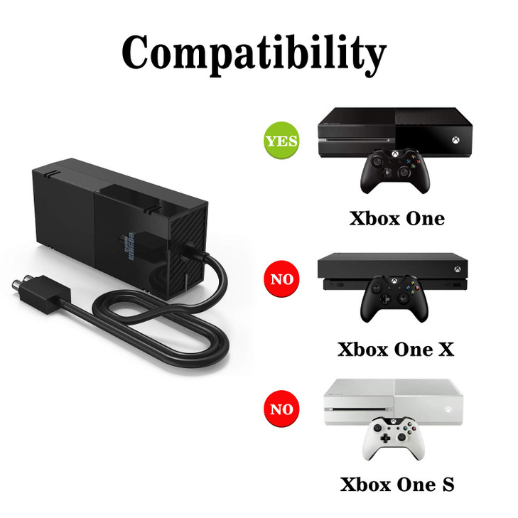KSW KINGDO Power Supply Brick Compatible with Microsoft Xbox One [Sole New Quietest Version]