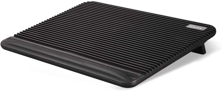 Laptop Cooling Pad, Coolertek USB Powered Laptop Cooler, 2 Blue Silent Big Fans, Height Adjustable Non-Slip Laptop Stand with Dual USB 2.0 Ports, Fit