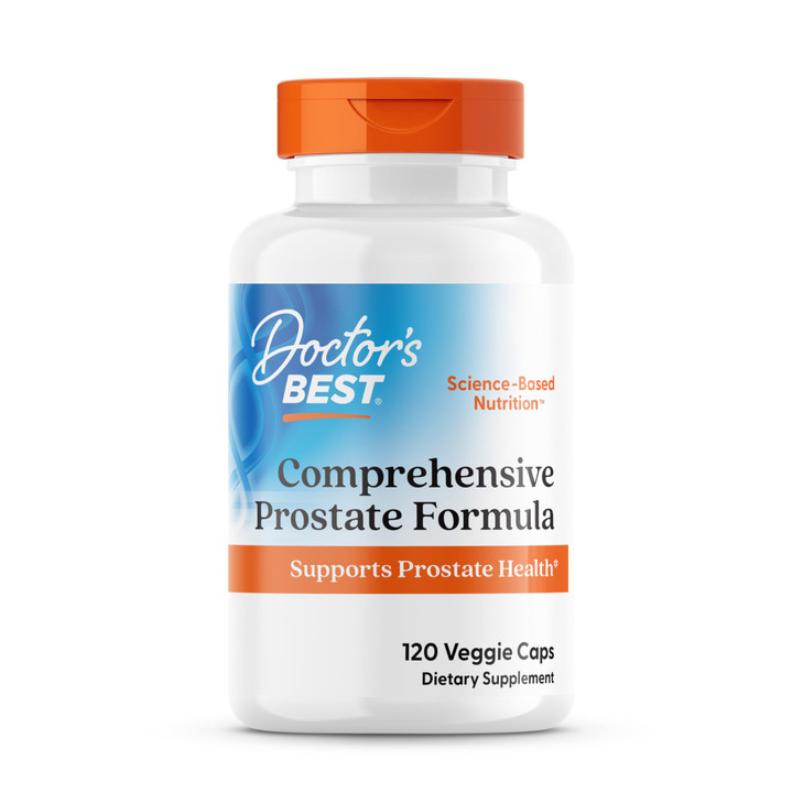Doctors Best Comprehensive Prostate Formula with SelenoExcell and CardioAid, Supports Prostate Health, Gluten Free, Vegetarian 120 Veggie Caps