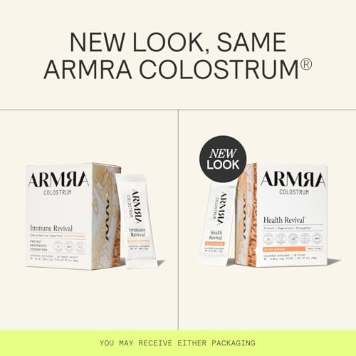 ARMRA Colostrum Powder | Blood Orange | Gut Health & Bloating | Skin & Hair | Immunity | Keto, Gluten & Fat-Free | 30 Servings