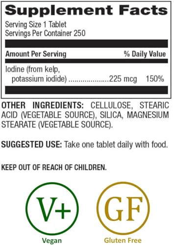 Natural Nutra Kelp Iodine with Potassium Iodide - Thyroid Support Supplement - Immune Strength & Metabolism Balance - Vegan Sea Kelp for Wellness - 2